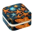 thumbnail image 1 of Starfish Travel Portable Square Jewelry Box Organizer Earring Necklace Bracelet Holder Decorative Display Case Stand Storage Box, 1 of 6