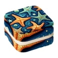 thumbnail image 1 of Starfish Travel Portable Square Jewelry Box Organizer for Rings, Earrings, Necklaces, Bracelets, etc. for Girls and Women, 1 of 6
