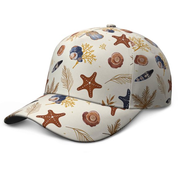 Starfish Trucker Hat Retro Adjustable Dad Hats Gift for Men/Women, Father's Day Unstructured Hat Vintage Adjustable Washed Unisex