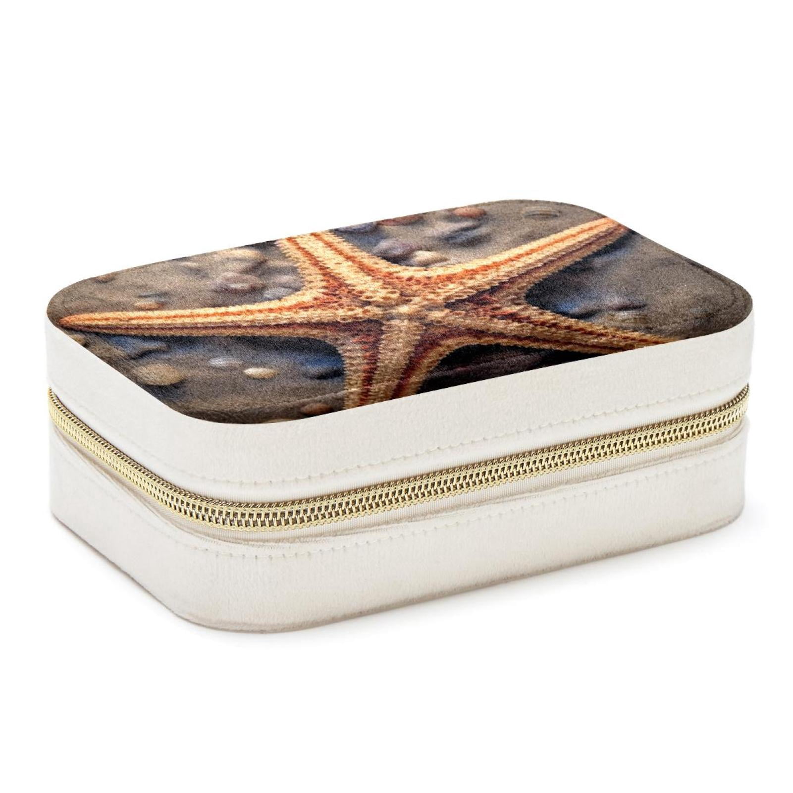 Starfish Velvet Portable Storage Box with Removable Compartment - a ...