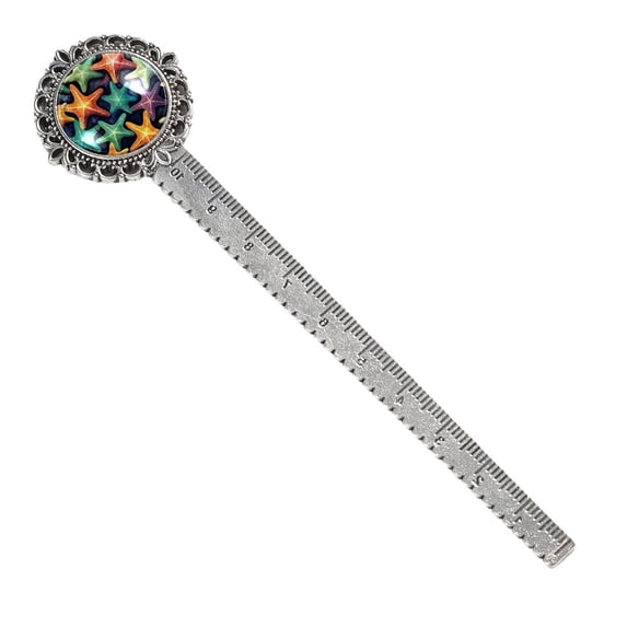 Starfish Vintage Silver Lace-Edged Bookmark: the Gift for Bookworms and Literature Enthusiasts