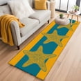 thumbnail image 1 of Starfish Washable Runner Rugs 2'x6', Summer Beach Low Pile Throw Entryway Rug Non-Slip Sturdy Edge Binding Carpet for Indoor Bedside Entrance Bedside, 1 of 9
