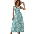 thumbnail image 1 of Starfish Watercolor Aqua Coral Reef ,ocean Home Decor Dress Summer Street Style Bohemia Long Dresses Female Sleeveless Printed Maxi Dress, 1 of 9