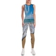 thumbnail image 1 of Starfish Waves Beach Women's One Piece Yoga Jumpsuits Leggings Playsuit Gym Suit Fitness Running Athletic Clothes Gym Wear Set, 1 of 6