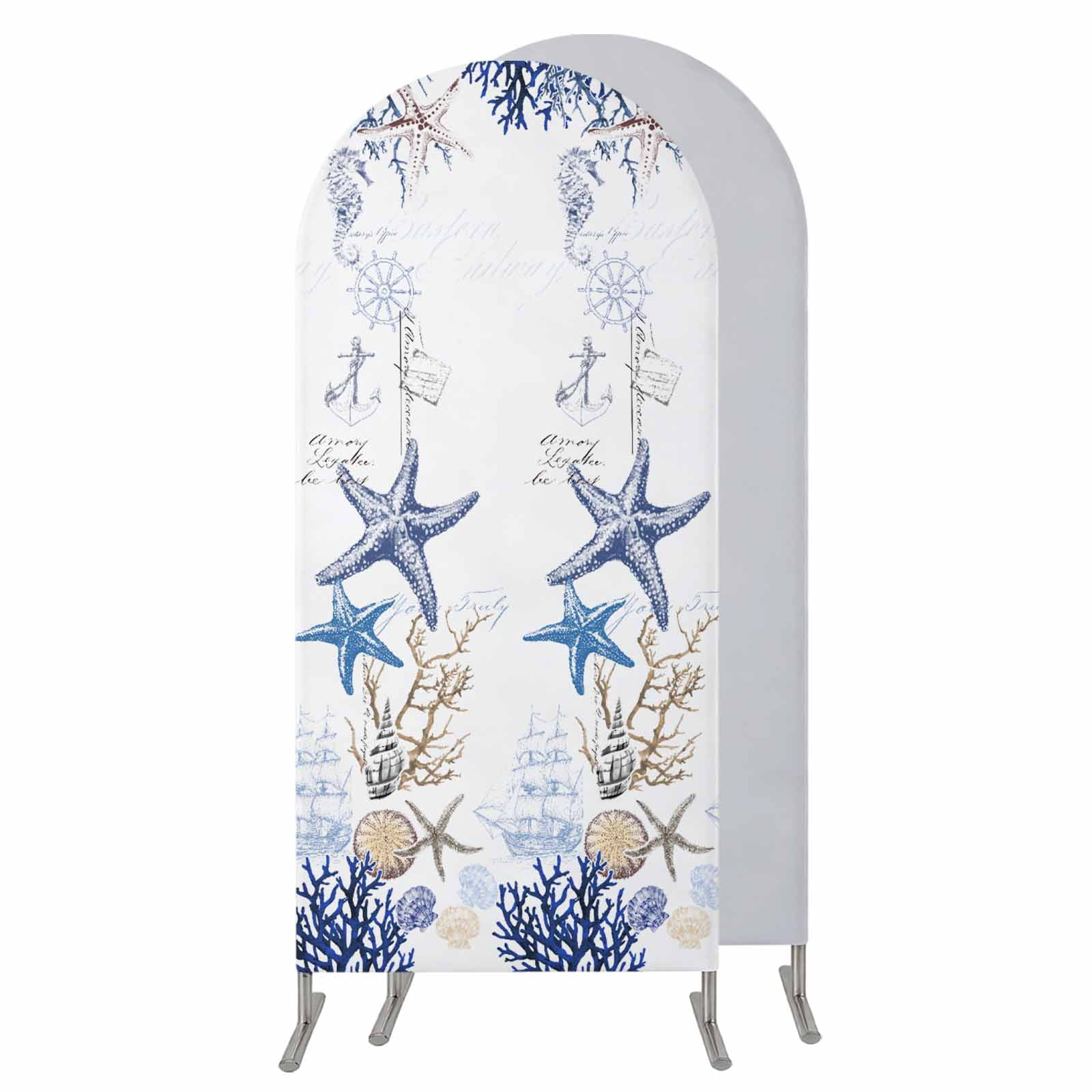 Starfish Wedding Arch Cover,Stretchy Spandex Arch Backdrop Stand Covers ...