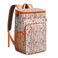 thumbnail image 1 of Starfish and Seashells Backpack Cooler – Leakproof Insulated Lunch Bag with Ocean Mermaid Coral Design for Beach, Picnic & Summer Travel, 1 of 3