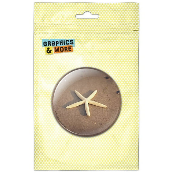 Starfish on Beach Refrigerator Button Magnet