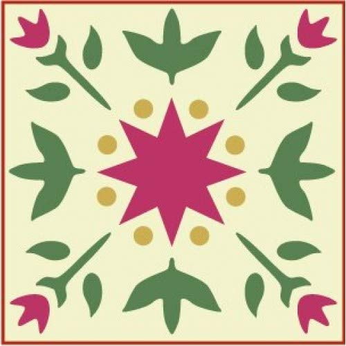Starflower Block Quilt Stencil - Quilting Stencils Plastic Stencils DIY Decorative Stencil Template Painting Gifts Crafts Laser Cut Mylar Reusable Templates - The Artful Stencil