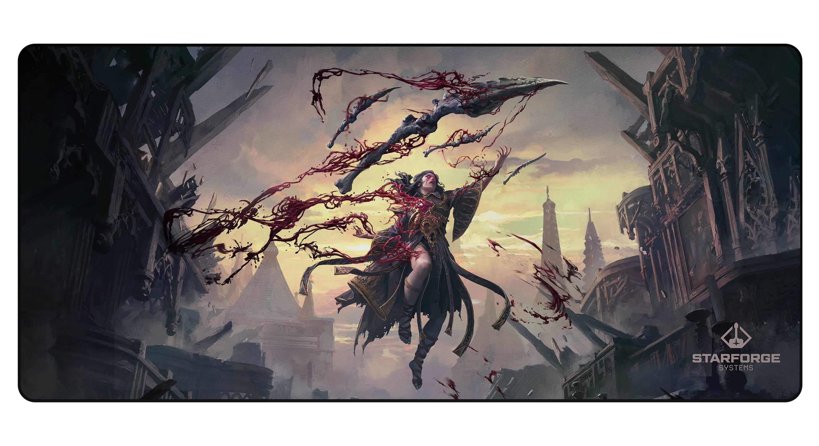 Starforge - Blood Mage - Path of Exile 2 Gaming Desk Mat – Large Extended Mouse & Keyboard Pad