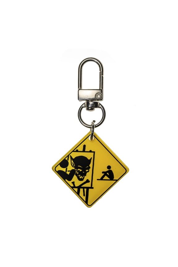 Cthulhu Mythos “WATCH OUT!” The King in Yellow Story Themed Keychain