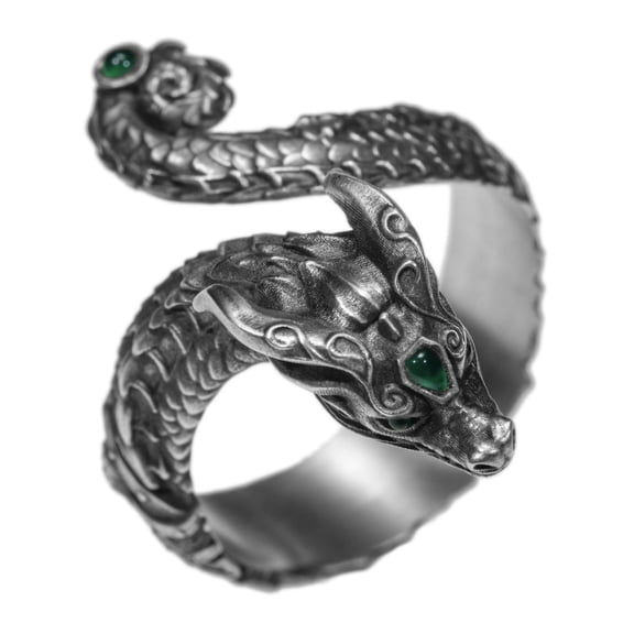 Starforged Total War Warhammer III Dragons of Cathay Zhao Ming & Miao Ying Dragon Ring Set