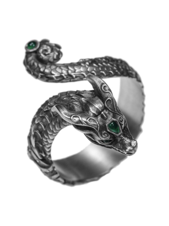 Total War Warhammer III Dragons of Cathay Zhao Ming & Miao Ying Dragon Ring Set