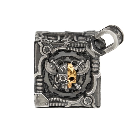 Starforged Warhammer 40K Adeptus Mechanicus Pendant Mechanicum Cogitator Dicecore