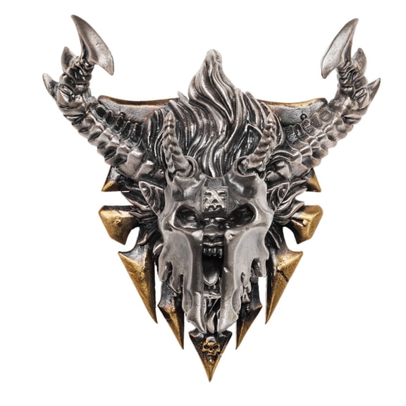 Starforged Ka'Bandha Khorne Chaos Demon Men's Silver Necklace Warhammer 40K Blood Angel Killer Pendant