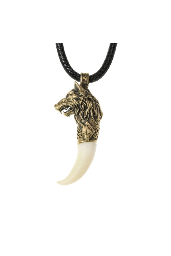 Warhammer 40K Space Wolves Fang of Fenris Pendant Necklace Game Peripheral