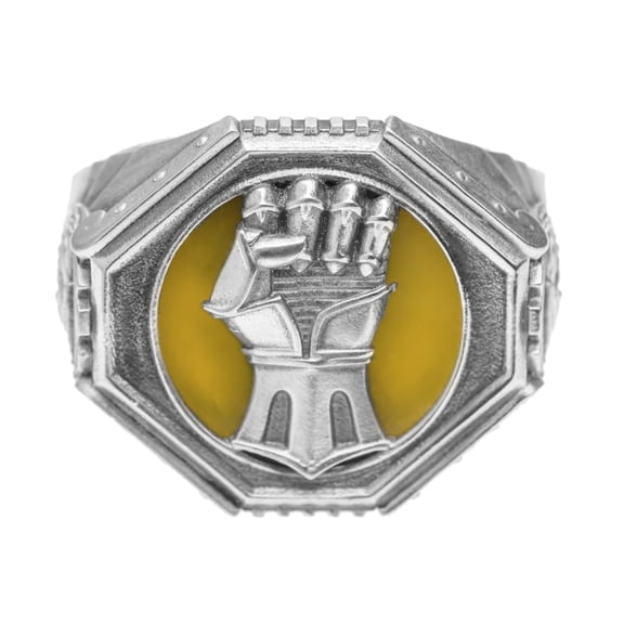 Starforged Warhammer 40K The Sigil Ring of Dorn Imperial Fists Silver Ring