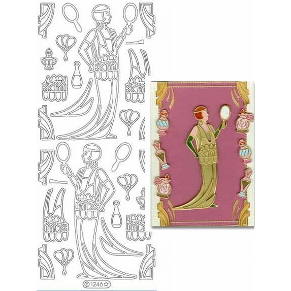 Starform Deco Stickers - Vintage Ladies - Silver