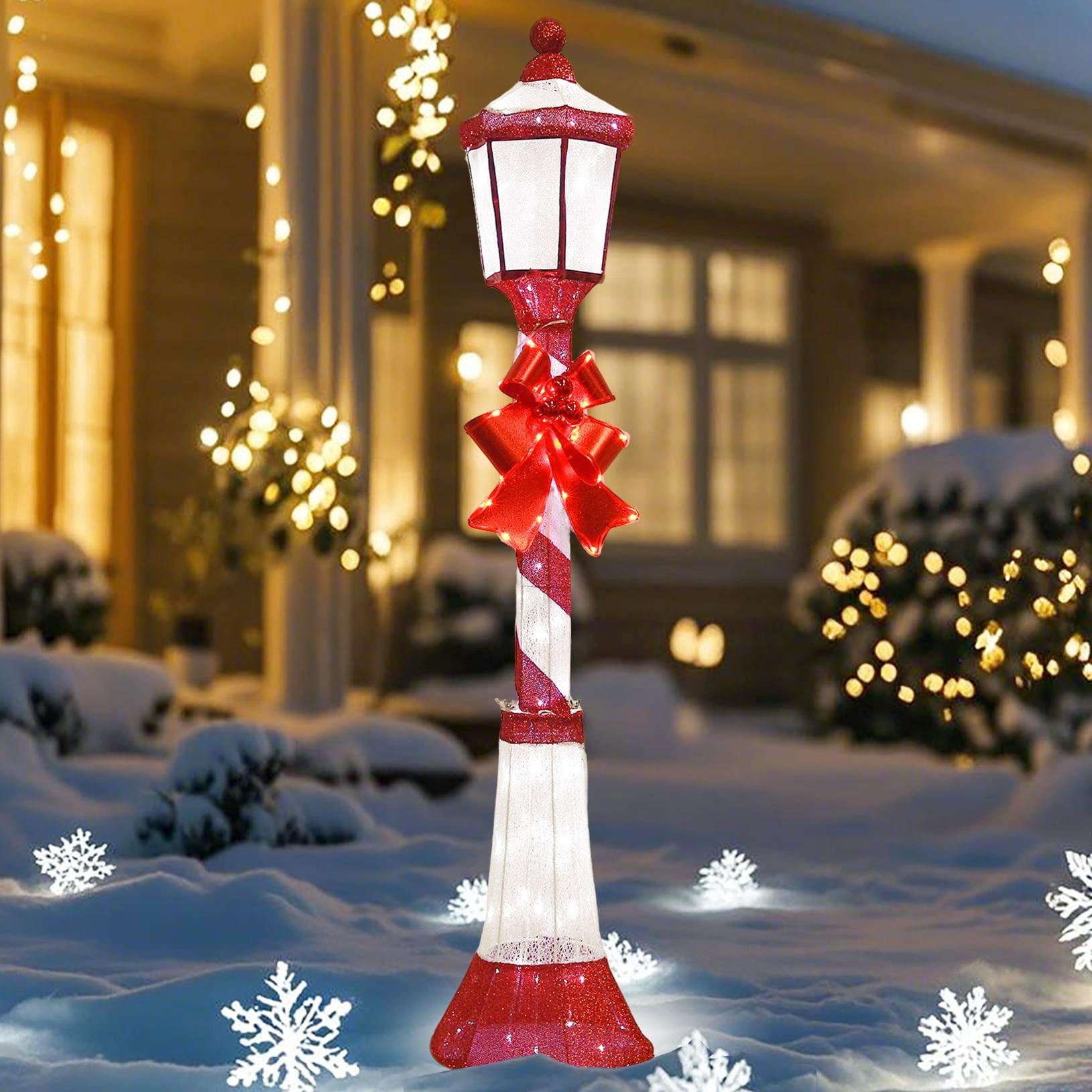 Starfree 60-inch Outdoor Christmas Yard Decoration Outdoor Lighted