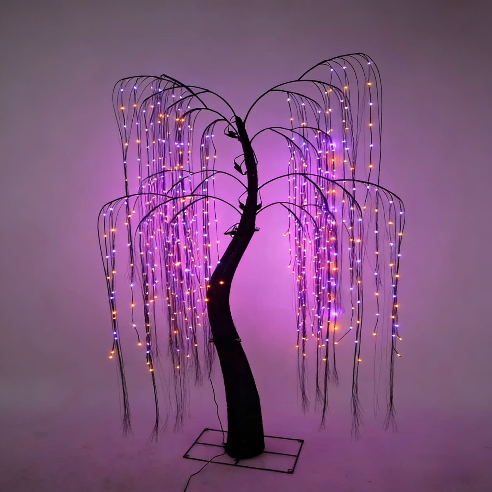 Starfree LED Lighted Halloween Tree, Purple LED Lights, Outdoor ...