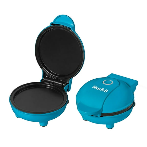 Starfrit 024724-006-0000 4-In. Electric Mini Pancake Maker, Blue