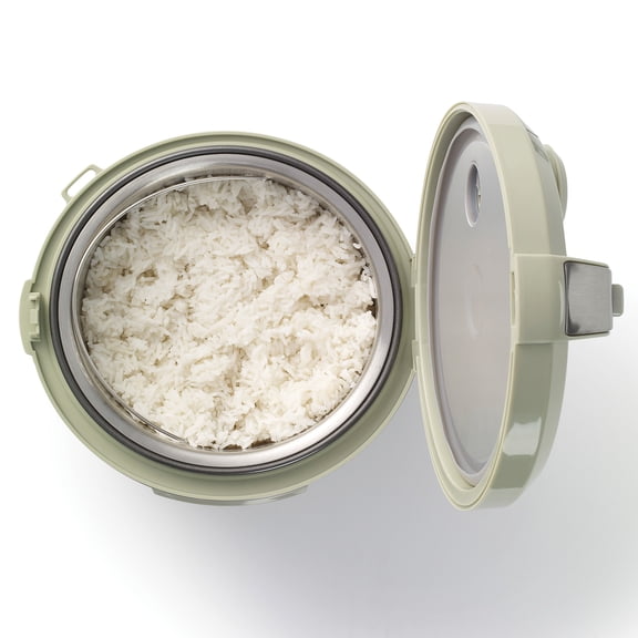 Starfrit 14-Cup Low-Carb Electric Rice Cooker, Green/Graywith 7 Presets, 024737-001-0000