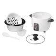 thumbnail image 1 of Starfrit 3-Cups Uncooked/6-Cups Cooked 300-Watt Electric Rice Cooker with Ceramic Coating, White, 024734-001-0000, 1 of 10