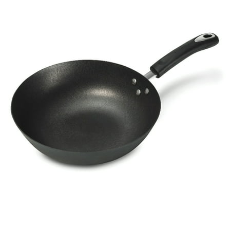 Starfrit Light Nonstick Cast Iron Wok with Bakelite Handle (10-In.)