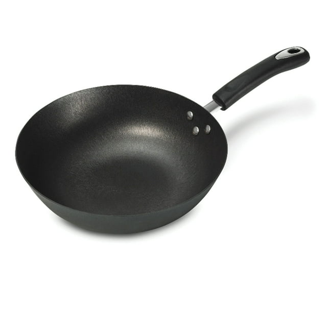 Starfrit Light Nonstick Cast Iron Wok with Bakelite Handle (10-In ...