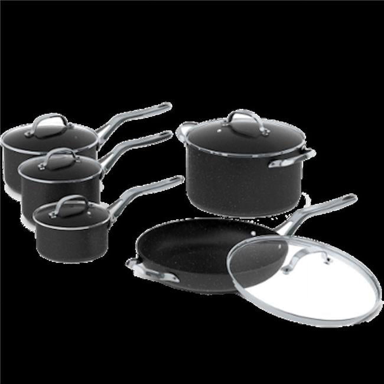 Starfrit STF-319001000 The Rock Cookware Set with Stainless Steel ...