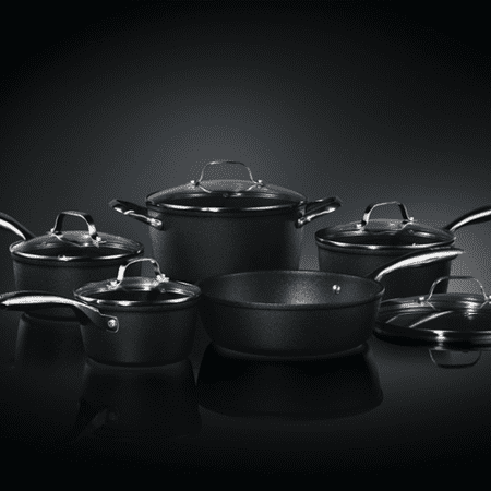 Starfrit The Rock 10-Piece Set with Lids & Bakelite Handles, 034707-001-0000