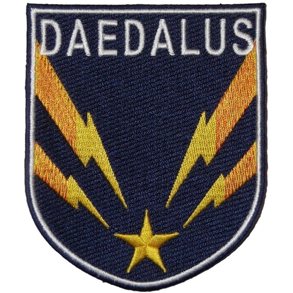 Stargate Atlantis Daedalus Ship Logo Shield Crew Embroidered Patch