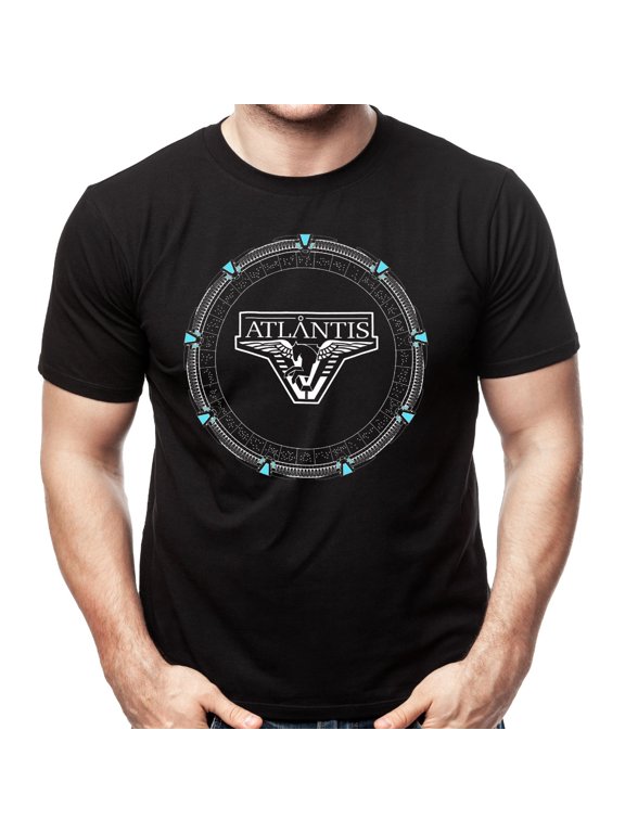 Stargate Atlantis Logo Stargate Adult Shirt-Large