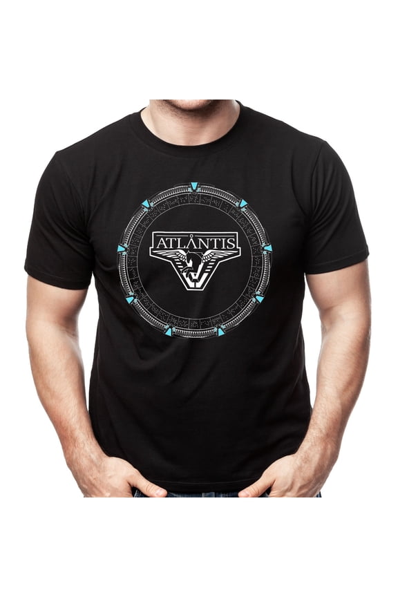 Stargate Atlantis Logo Stargate Adult Shirt-XXXL