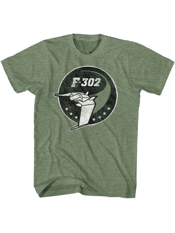 Stargate F 302 Emblem Military Green Heather Adult T-Shirt S