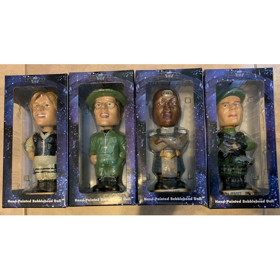 Stargate SG-1 hand painted bobblehead doll Complete Set of 4 NEW in box