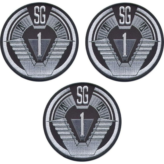 Stargate SG1 Logo Set Of 3 Group 1 Uniform Shoulder Patches
