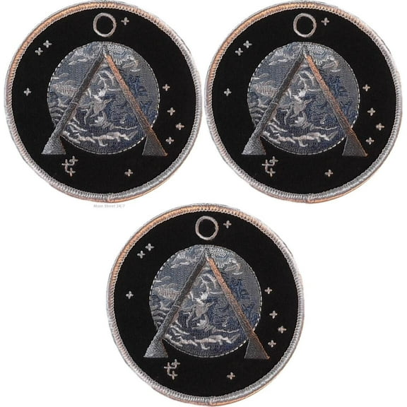Stargate SG1 Project Earth Set of 3 Embroidered 3 1/2" Diameter Patches