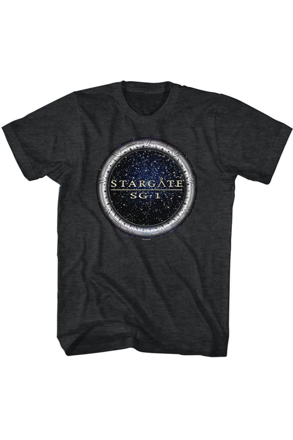 Stargate Sg1 Black Heather Adult T-Shirt Xl