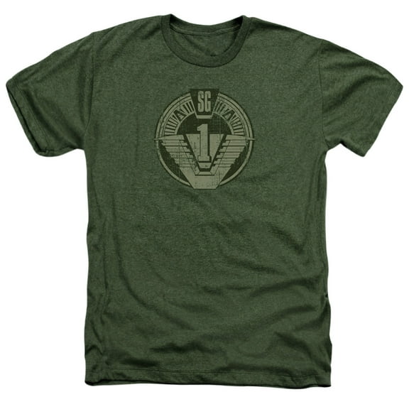 Stargate - Sg1 Distressed - Heather Short Sleeve Shirt - XX-Large