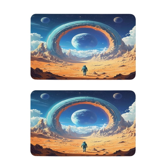 Stargate in Desert Strong Fridge Magnets Refrigerator Magnets Sticker Decor for Whiteboards Locker 4"x2.5" 2 Pack