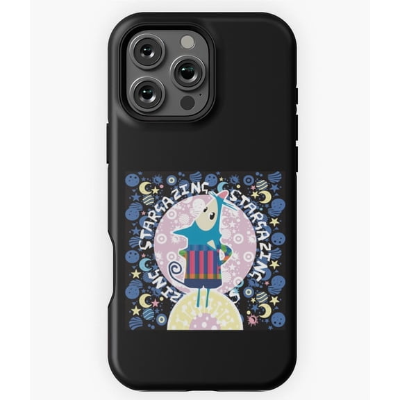 Stargazing Mouse with Stars Phone Case for iPhone 16 15 14 13 12 11 Pro Max
