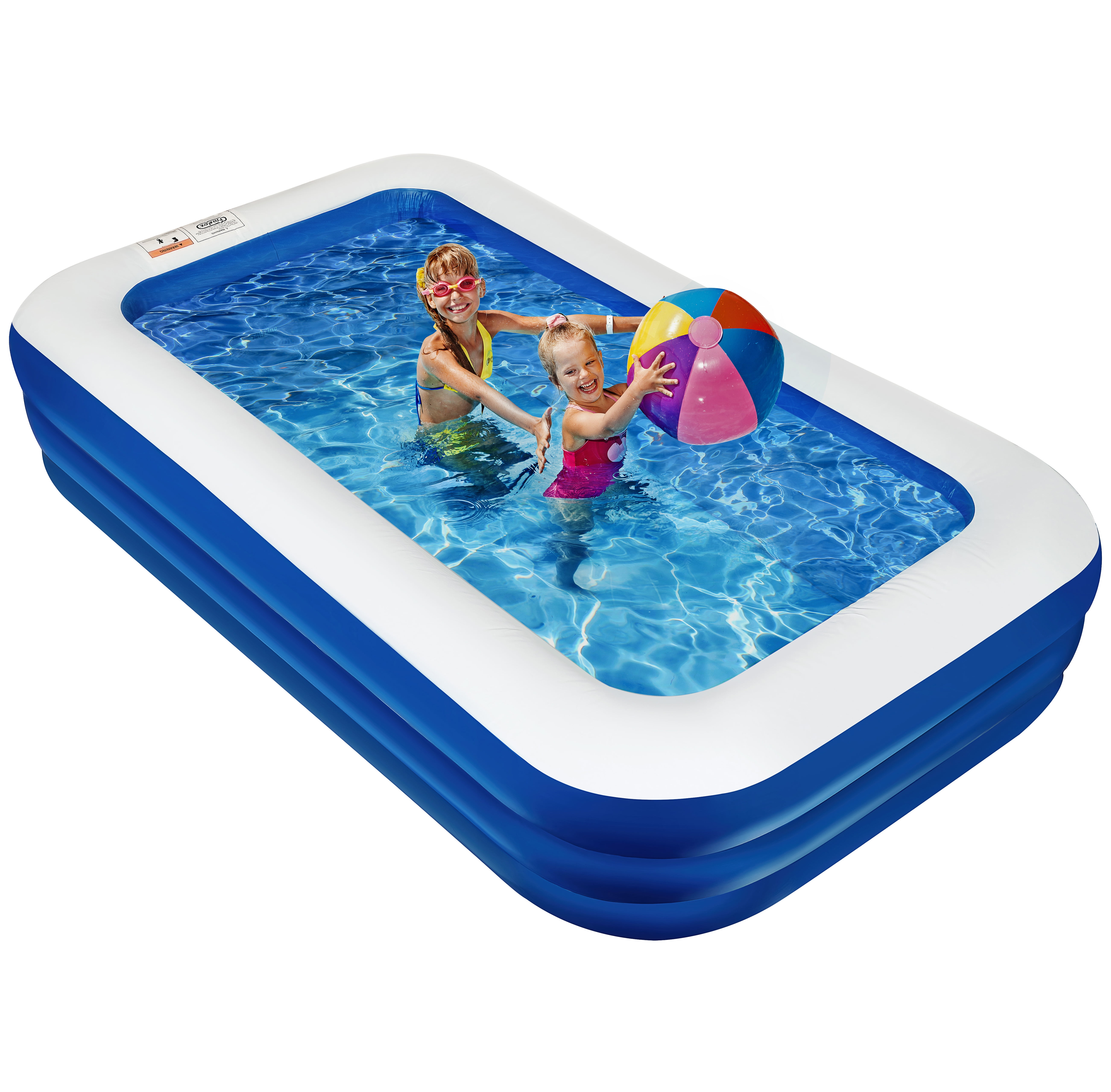 Stargo Large Inflatable Swimming Pool with Inflatable Soft Floor for Kids and Adults Family Big