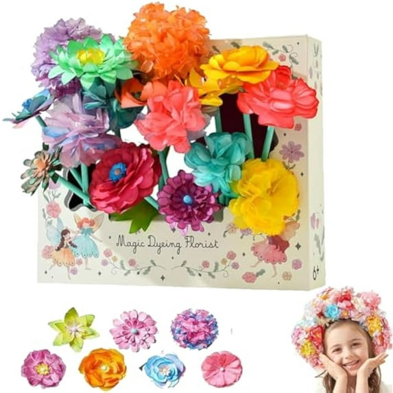Starhelio BloomJoy Magic Petal Flower Kit, BloomJoy Magic Petal Flower Art Kit, Fun Flowers Bouquet CraftKit, More Than A Dozen Kinds of Magical Flowers, Free to Match Colors (Style-A)