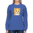 thumbnail image 1 of Staring Kitten Sweatshirt Women -Kayomi Harai Designs, Female 5X-Large, 1 of 4
