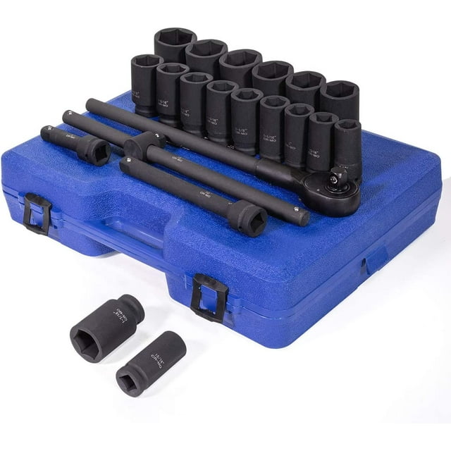 Stark 3/4 Inch Drive Deep Impact Socket Set CrMo Steel SAE Socket 22