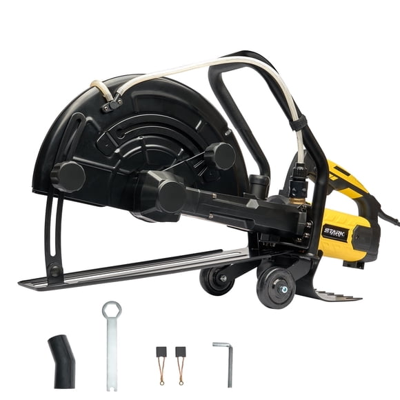 Stark USA 16" Electric Concrete Saw, 3200W 20A Wet/Dry Masonry Saw, 6" Cutting Depth, 4700 RPM with Water Line & Dust Port