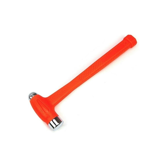 Stark 32oz Dead Blow Hammer Dual Head - 2-Pounds Peen Blow Striking Flat Pein Non-Slip Handle, Orange