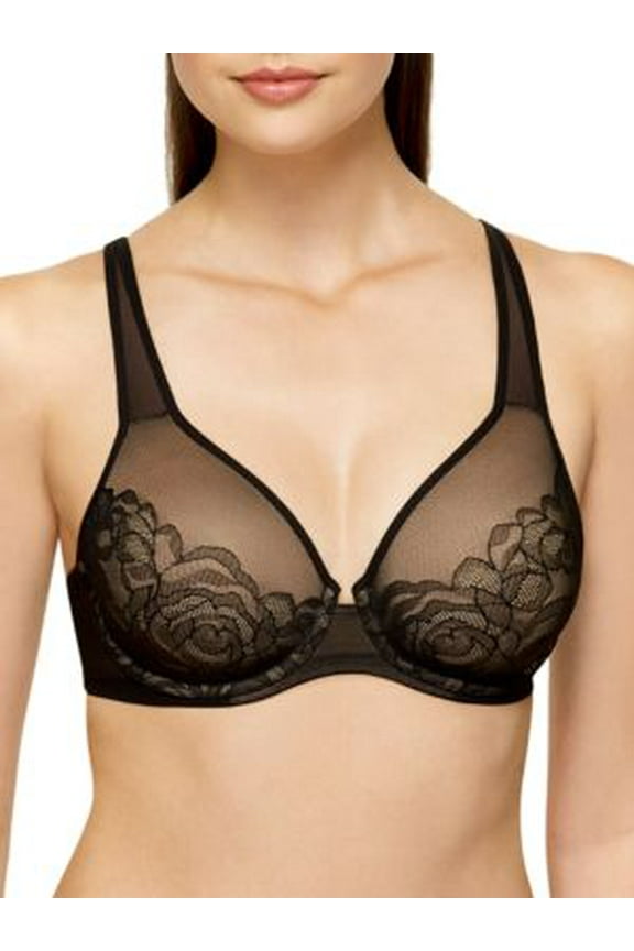 Women's Plus Size Stark Beauty Underwire Bra, Black, 34C