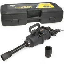 Stark USA 1" 4000 ft-lbs. Industrial Air Impact Wrench, 1" Pneumatic Impact Gun, 8" Extended Anvil, With 38mm & 41mm Sockets