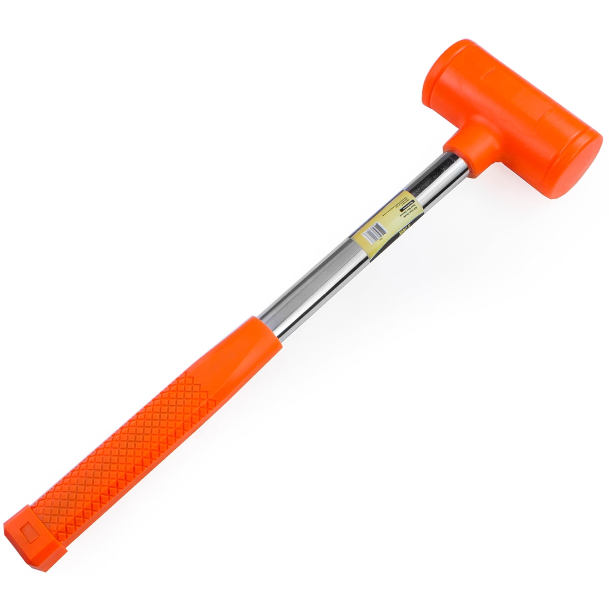 Stark Dead Blow Hammer 12-LBS Mallet with Non-Slip Handle Rubber Hammer Shot Shock Absorbing, Orange